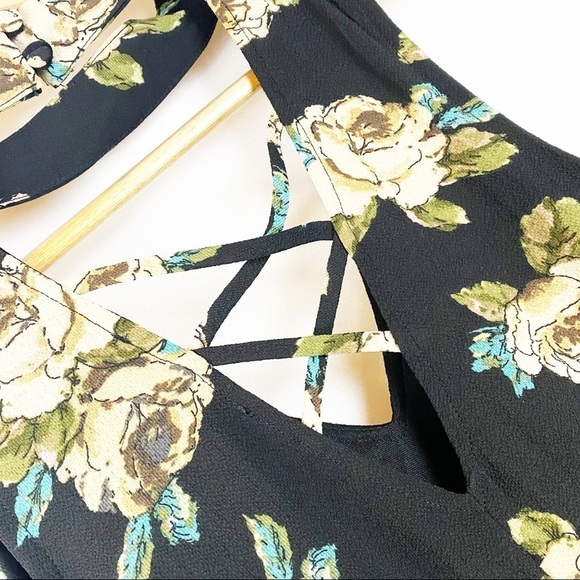 NWT Altar’d State Black Floral Dress Fairycore - Picture 7 of 7